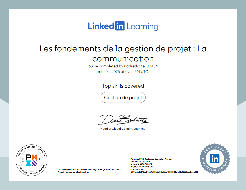 Pro Certificate 11